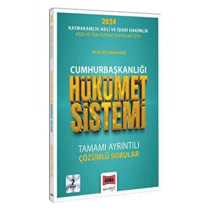 Yargı Yayınevi 2024 Cumhurbaşkanlığı Hükümet Sistemi