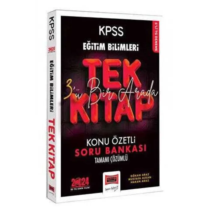 Yargı Yayınevi 2024 KPSS Eğitim Bilimleri Anahtar Serisi Tüm Dersler Tek Kitap Konu Özetli Tamamı Çözümlü Soru Bankası