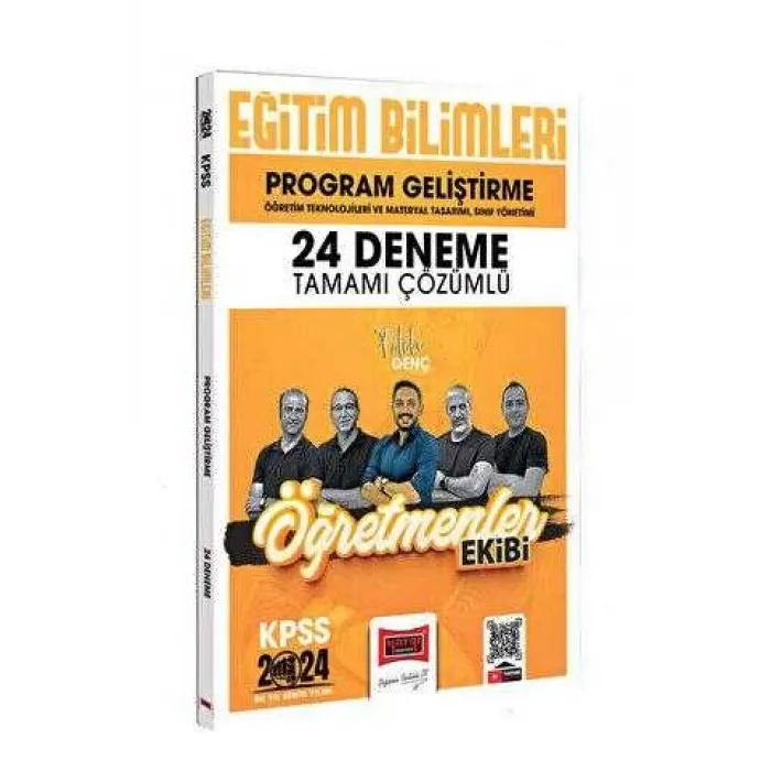 Yargı Yayınevi 2024 KPSS Eğitim Bilimleri Öğretmenler Ekibi Program Geliştirme Tamamı Çözümlü 24 Deneme