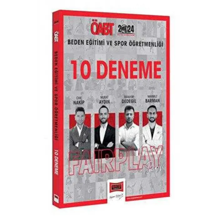 Yargı Yayınevi 2024 ÖABT Beden Eğitimi ve Spor Öğretmenliği Fairplay 10 Deneme