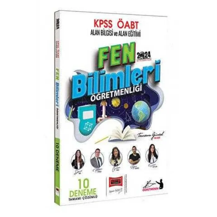 Yargı Yayınevi 2024 ÖABT Fen Bilimleri Tamamı Çözümlü 10 Deneme Sınavı