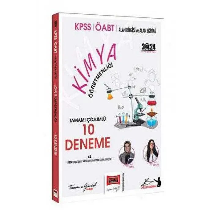 Yargı Yayınevi 2024 ÖABT Kimya Tamamı Çözümlü 10 Deneme Sınavı