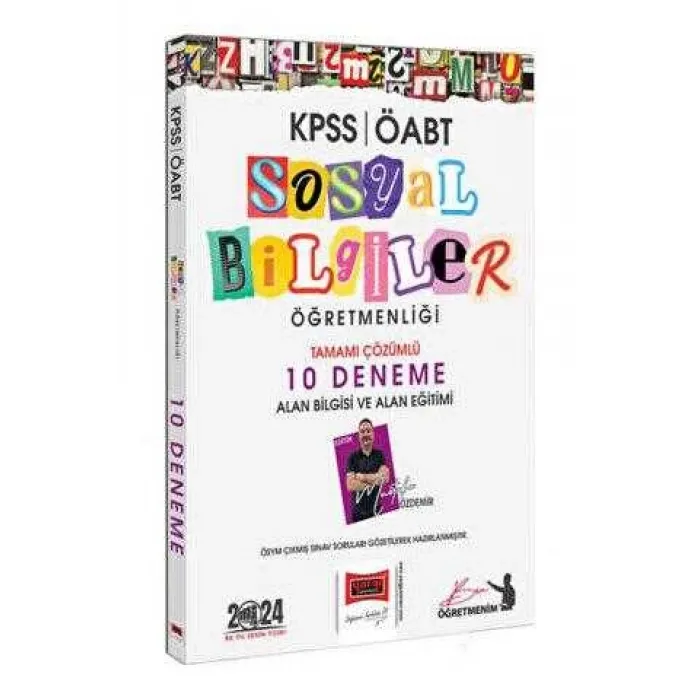 Yargı Yayınevi 2024 ÖABT Sosyal Bilgiler Öğretmenliği Tamamı Çözümlü 10 Deneme Sınavı