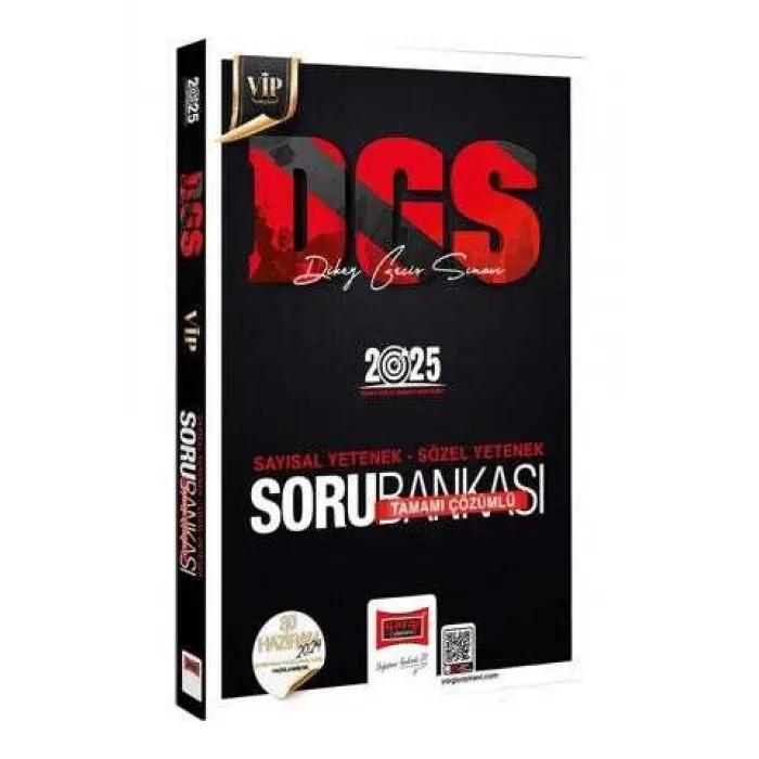Yargı Yayınevi 2025 DGS VİP Sayısal-Sözel Tamamı Çözümlü Soru Bankası