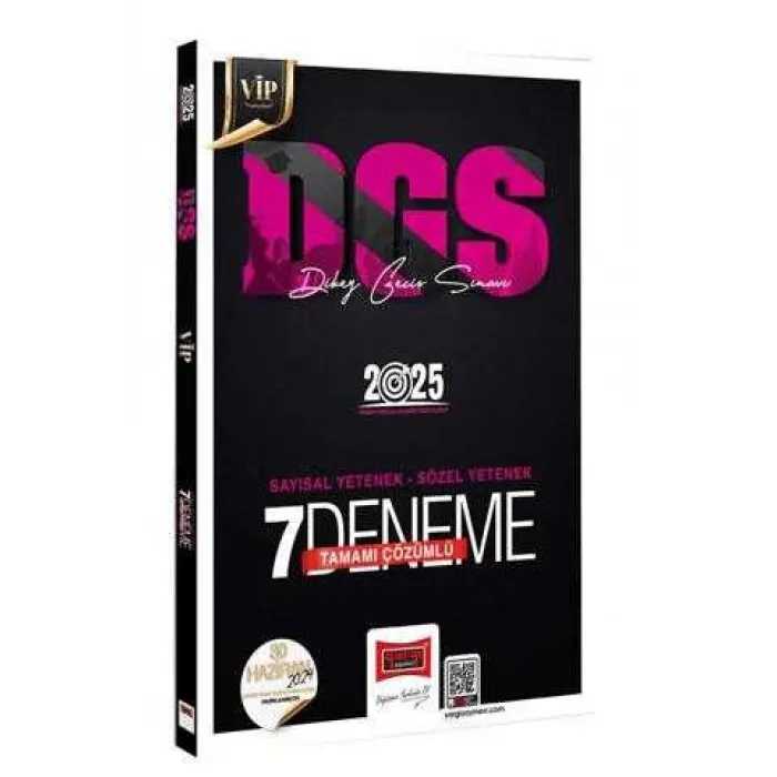 Yargı Yayınevi 2025 DGS VİP Sayısal-Sözel Yetenek Tamamı Çözümlü 7 Deneme