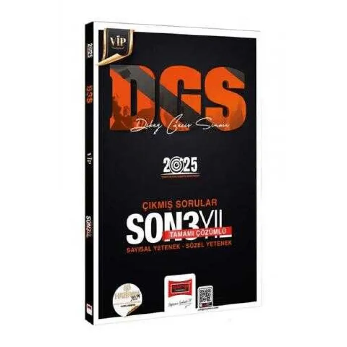 Yargı Yayınevi 2025 DGS VİP Sayısal-Sözel Yetenek Tamamı Çözümlü Son 3 Yıl Çıkmış Sorular