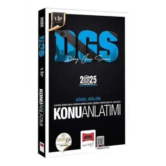 Yargı Yayınevi 2025 DGS VİP Sözel Yetenek Konu Anlatımı
