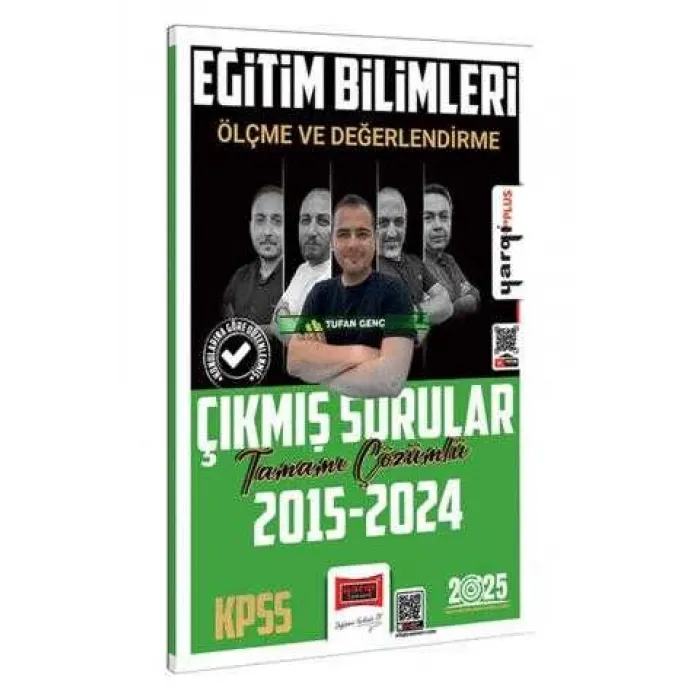 Yargı Yayınevi 2025 KPSS Eğitim Bilimleri Ölçme ve Değerlendirme Tamamı Çözümlü Çıkmış Sorular
