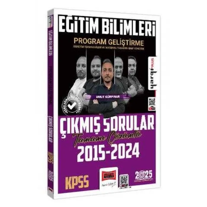 Yargı Yayınevi 2025 KPSS Eğitim Bilimleri Program Geliştirme Öğretim Teknolojileri ve Materyal Tasarımı - Sınıf Yönetimi Tamamı Çözümlü Çıkmış Sorular