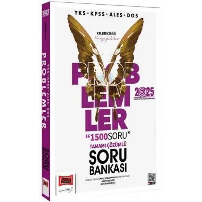 Yargı Yayınevi 2025 YKS KPSS ALES DGS Kelebek Serisi Tamamı Çözümlü Problemler Soru Bankası