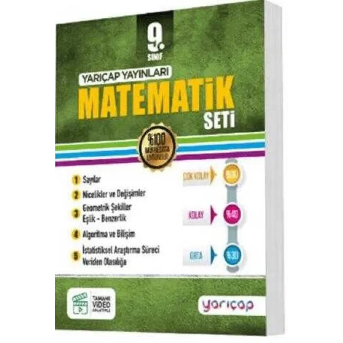 Yarı Çap Yayınları 9. Sınıf Matematik Seti