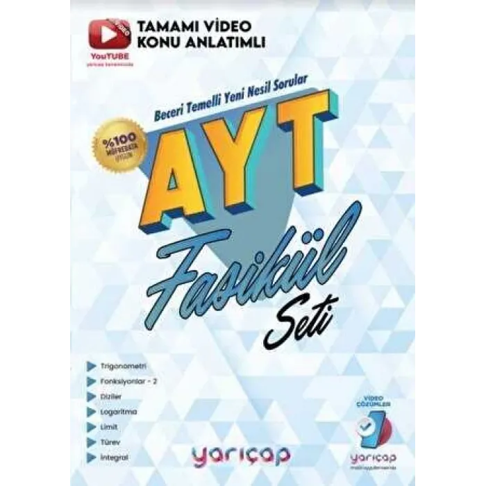 Yarı Çap Yayınları AYT Matematik Fasikül Seti