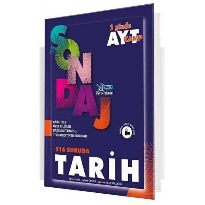 Yayın Denizi Yayınları AYT Tarih Pro 216 Soruda Sondaj Kamp