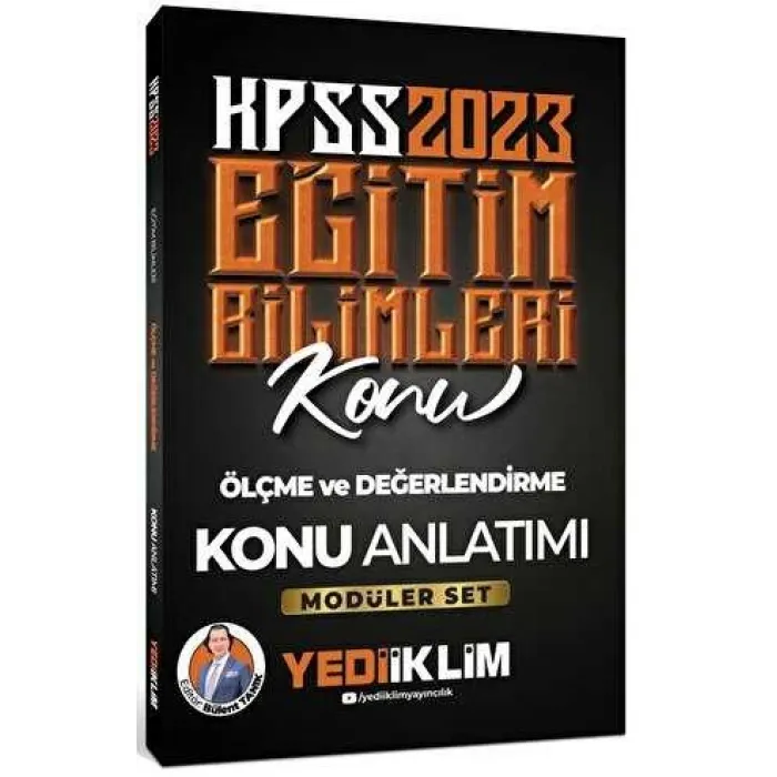 Yediiklim Yayınları 2023 KPSS Eğitim Bilimleri Ölçme ve Değerlendirme Konu Anlatımı Modüler Set İçerisindeki