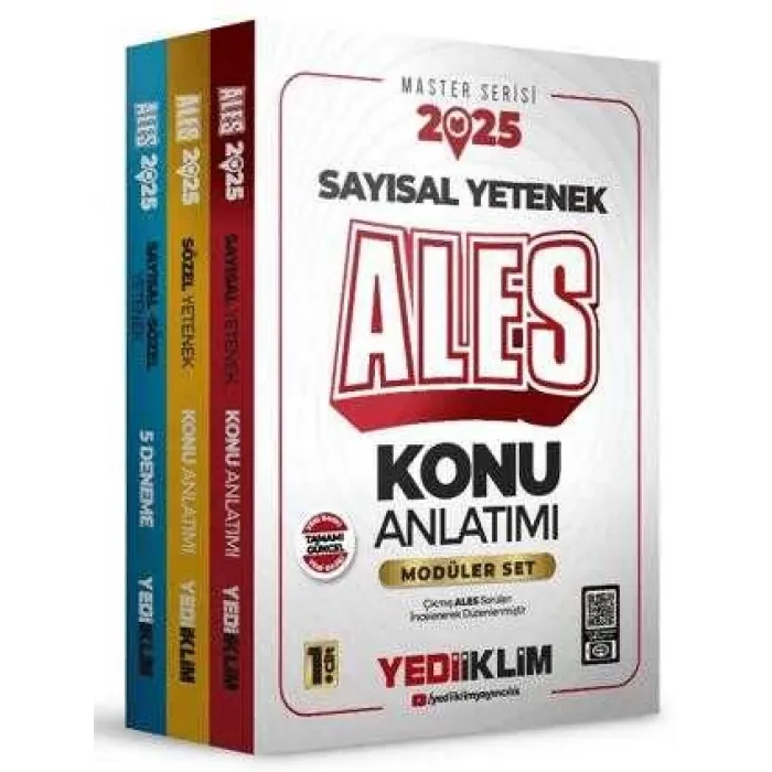 Yediiklim Yayınları 2025 ALES Modüler Set