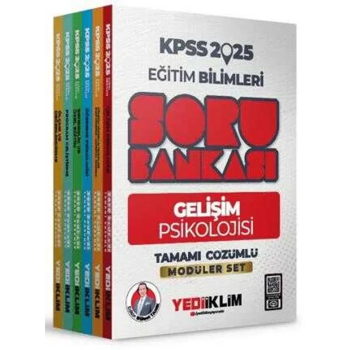 Yediiklim Yayınları 2025 Eğitim Bilimleri Tamamı Çözümlü Modüler Set Soru Bankası