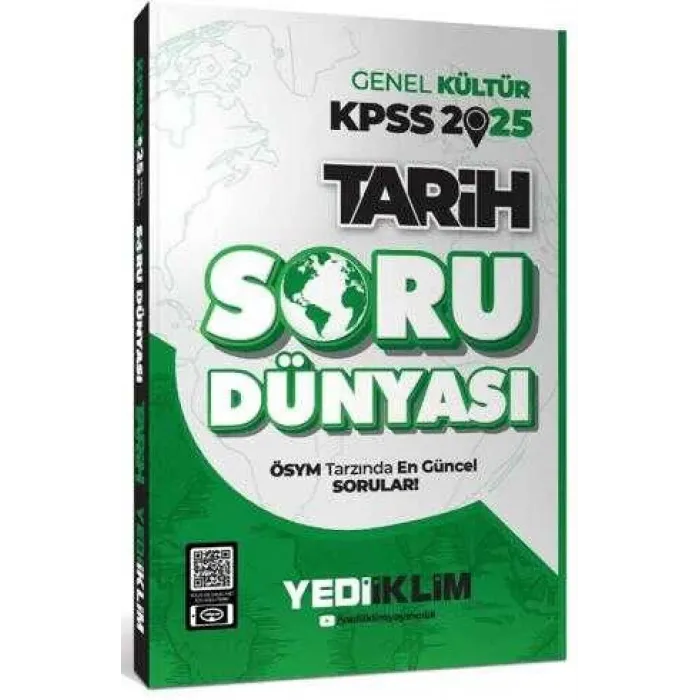 Yediiklim Yayınları 2025 Genel Kültür Tarih Soru Dünyası