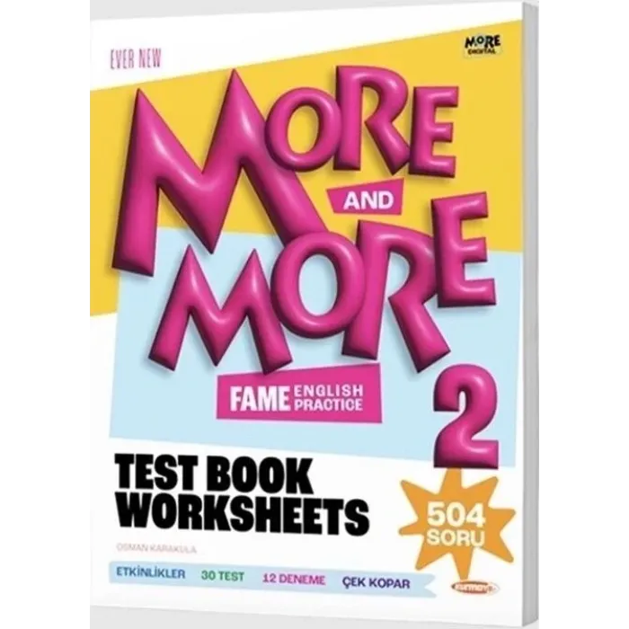 ***YENİ ÜRÜN *** 2 MORE&MORE TEST BOOK WORKSHEETS