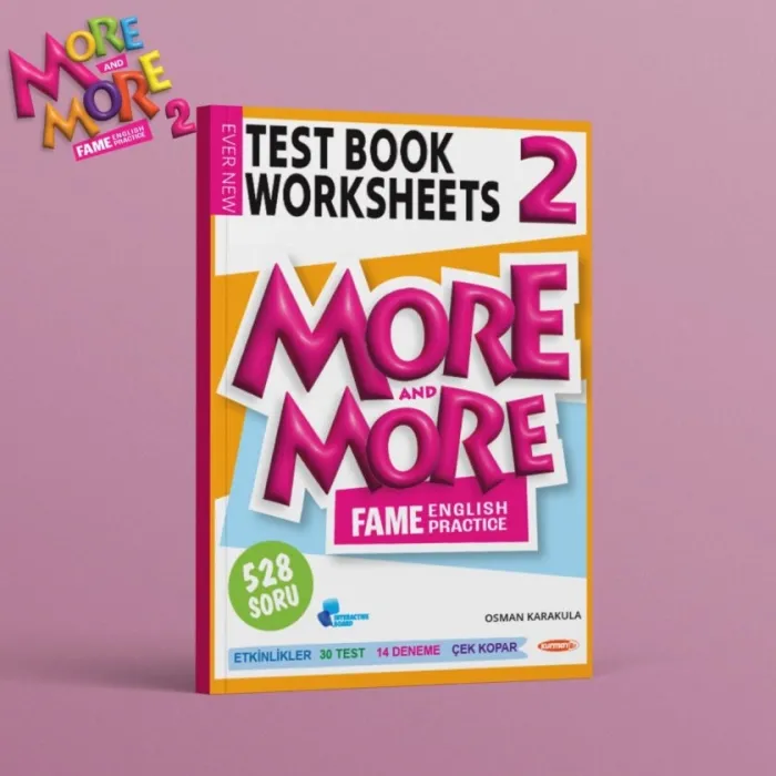 ***YENİ ÜRÜN *** 2 MORE&MORE TEST BOOK WORKSHEETS