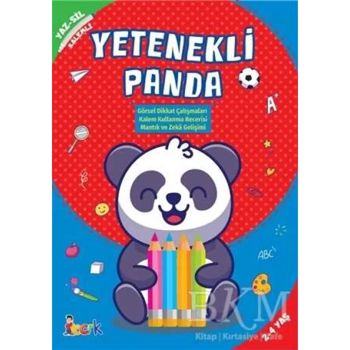 Yetenekli Panda - Yaz-Sil Kalemli
