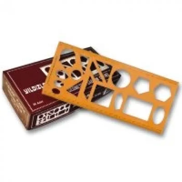 Yıldızlar Cetvel 30 Cm Geometri Şablonu 1.25 Cm 040