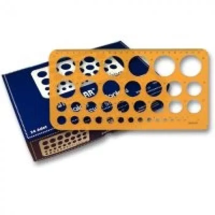 Yıldızlar Şablon Daire Büyük 022