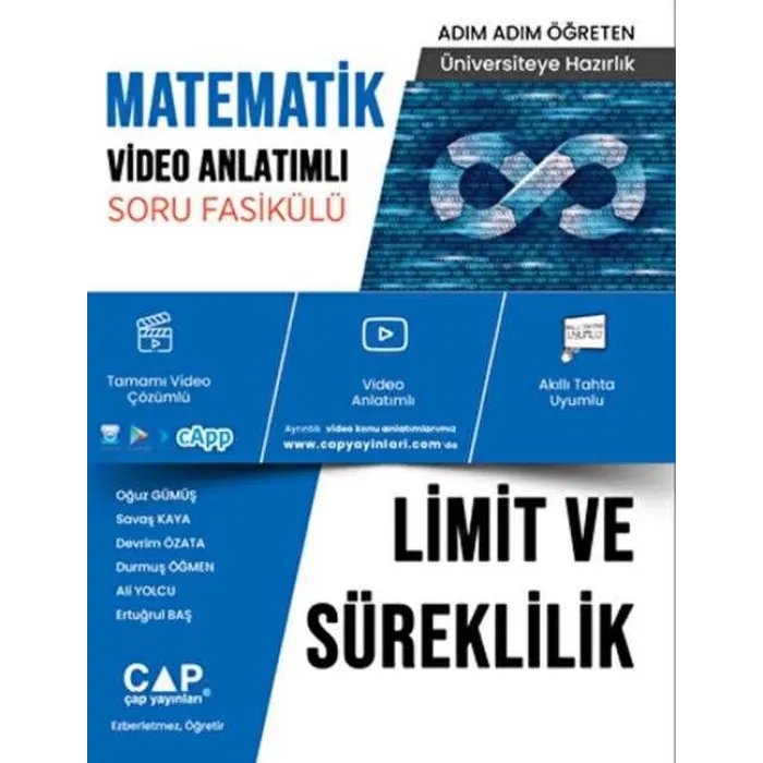 YKS TYT AYT Limit ve Süreklilik Konu Anlatımlı Soru Bankası Video Çözümlü