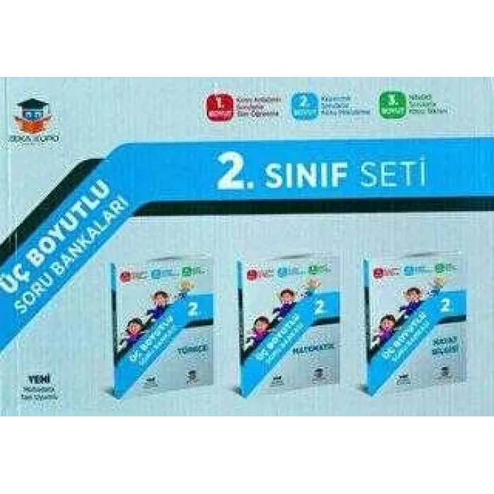 Zeka Küpü Yayınları 2. Sınıf Tüm Dersler Üç Boyutlu Soru Bankası Seti