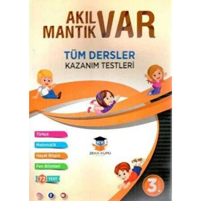 Zeka Küpü Yayınları 3. Sınıf Tüm Dersler Akıl Var Mantık Var Kazanım Testleri