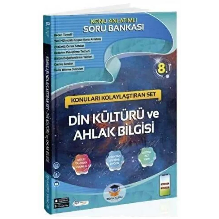 Zeka Küpü Yayınları 8. Sınıf Din Kültürü ve Ahlak Bilgisi Konu Anlatımlı Soru Bankası Video Çözümlü