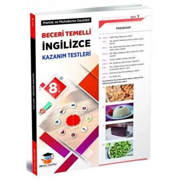 Zeka Küpü Yayınları 8. Sınıf İngilizce Beceri Temelli Kazanım Testleri