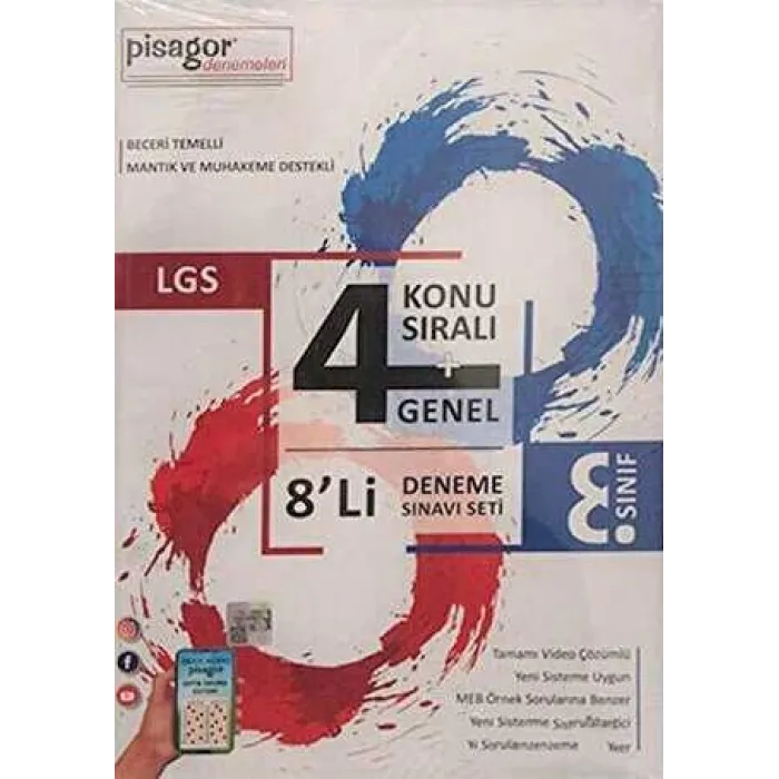 Zeka Küpü Yayınları 8. Sınıf LGS Pisagor 8`li Deneme Seti