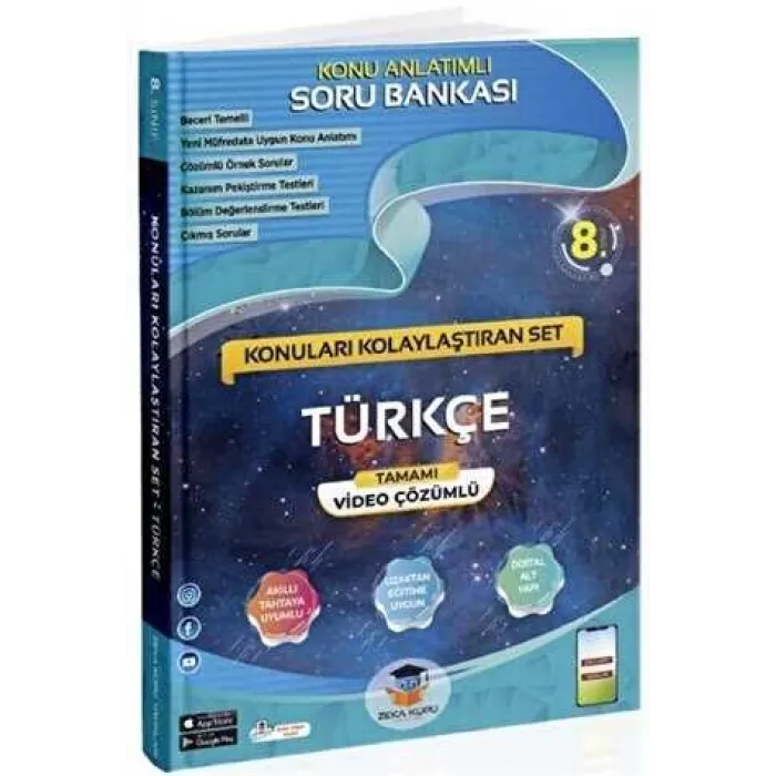 Zeka Küpü Yayınları 8. Sınıf LGS Türkçe Konu Anlatımlı Soru Bankası