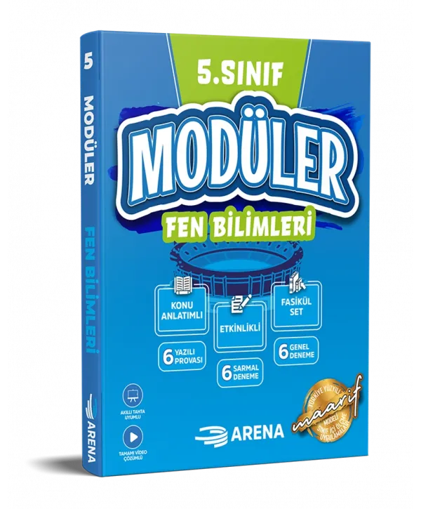 ARENA 5. SINIF FEN BİLİMLERİ MODÜLER KONU ANLATIMLI ETKİNLİKLİ 7 FASİKÜL SET FEN BİLİMLERİ