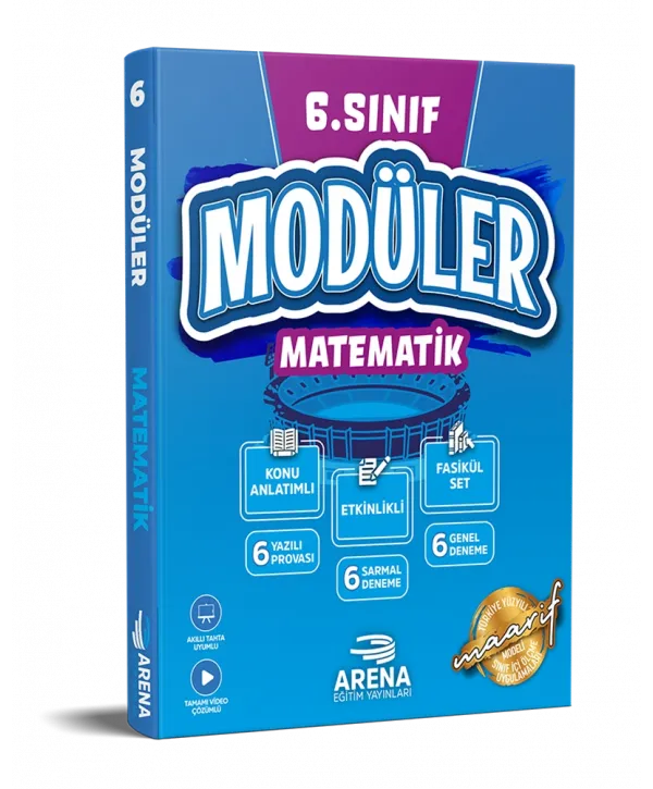 ARENA 6. SINIF MATEMATİK MODÜLER KONU ANLATIMLI ETKİNLİKLİ 7 FASİKÜL SET