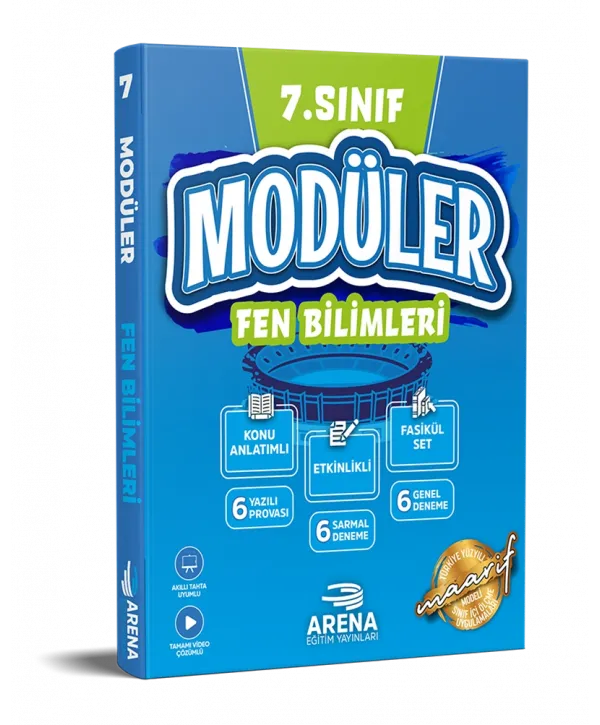 ARENA 7. SINIF FEN BİLİMLERİ MODÜLER KONU ANLATIMLI ETKİNLİKLİ 7 FASİKÜL SET