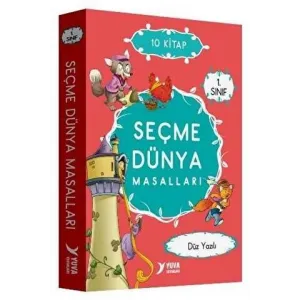 1. Sınıf Seçme Dünya Masalları Düz Yazılı - 10 Kitap