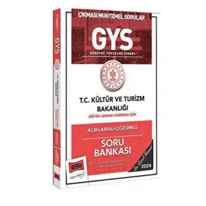 2024 GYS Kültür ve Turizm Bakanlığı Eğitim Uzmanı Kadrosu İçin Açıklamalı Çözümlü Soru Bankası