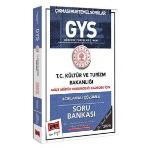 2024 GYS Kültür ve Turizm Bakanlığı Müze Müdür Yardımcılığı Kadrosu İçin Açıklamalı Çözümlü Soru Ban