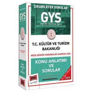 2024 GYS Müze Müdür Yardımcılığı Kadrosu İçin Konu Anlatımı ve Sorular