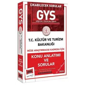 2024 GYS T.C Kültür ve Turizm Bakanlığı Müze Araştırmacısı Kadrosu İçin Konu Anlatımı ve Sorular