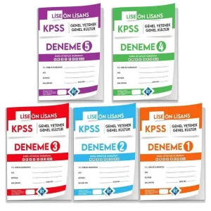 2024 KPSS Lise Önlisans Genel Yetenek Genel Kültür 5 li Deneme Paketi