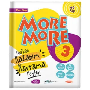 3. Sınıf More More Haftalık Kazanım Kavrama Föyleri 44 Föy