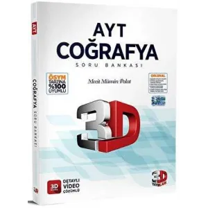 3D Yayınları 2023 AYT Coğrafya Soru Bankası