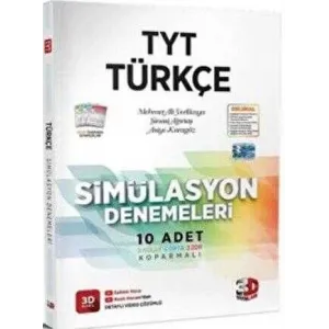 3D Yayınları 2023 TYT Türkçe Simülasyon Denemeleri Detaylı Video Çözümlü
