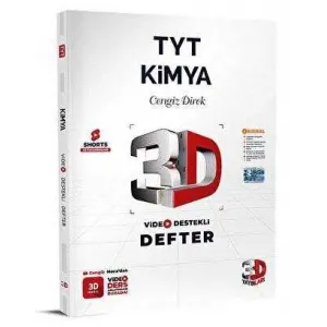 3D Yayınları 2024 TYT 3D Kimya Video Destekli Defter