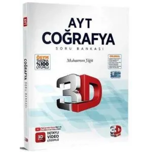 3D Yayınları AYT Coğrafya Soru Bankası