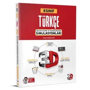 3D Yayınları 8. Sınıf LGS Türkçe Simülasyon 15 Deneme