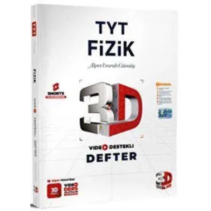 3D Yayınları TYT Fizik Video Destekli Defter