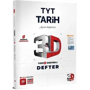 3D Yayınları TYT Tarih Video Destekli Defter
